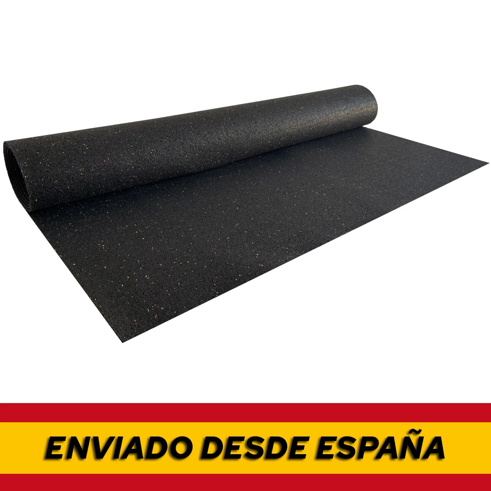 Rollo de suelo gimnasio caucho, pavimento de gimnasio, modelo Sport  Optimus, suelo de goma rollo gimnasio, suelo caucho gimnasio