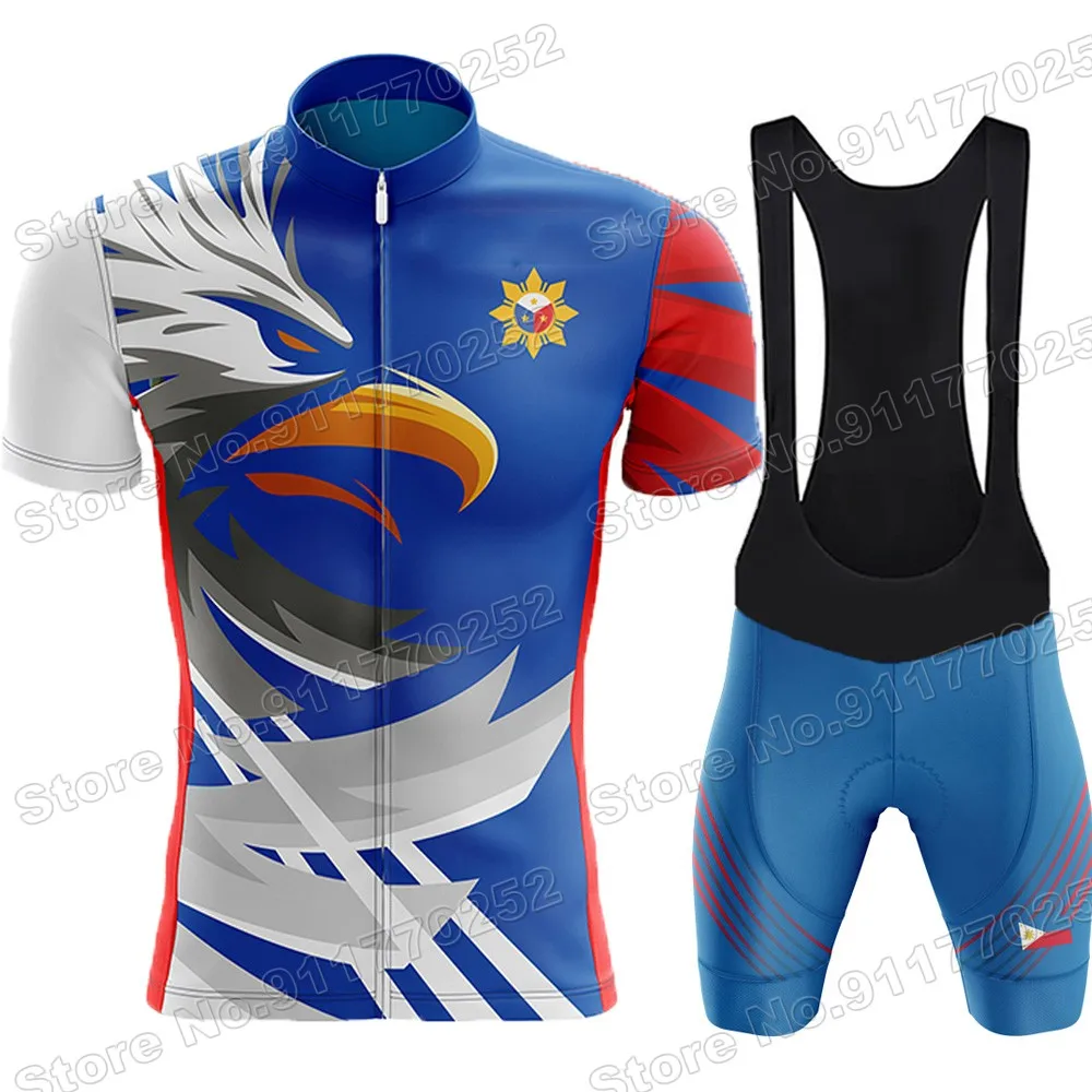 2022 Philippines Cycling Jersey Set Pilipinas Cycling Clothing Summer Road Bike Shirts Suit Bicycle Bib Shorts MTB Sportswear 3