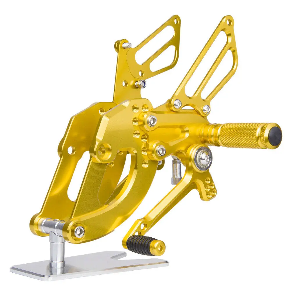 CNC Алюминиевые левые и правые мотоциклетные подставки для ног, регулируемые Задние подножки для Honda CBR250RR CBR 250RR