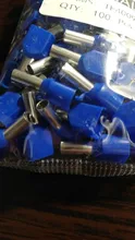 Terminal tubular aislado en forma de tubo doble prensado en frío, TE0508, TE1008, TE1508, TE6014ouble, 100 ~ 0,5 cuadrados, 6,0 Uds.