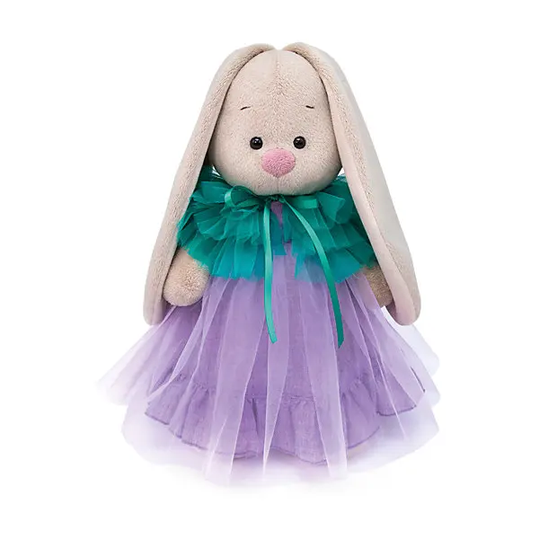 Soft toy Budi Basa Bunny jurk met perelini, 32 cm