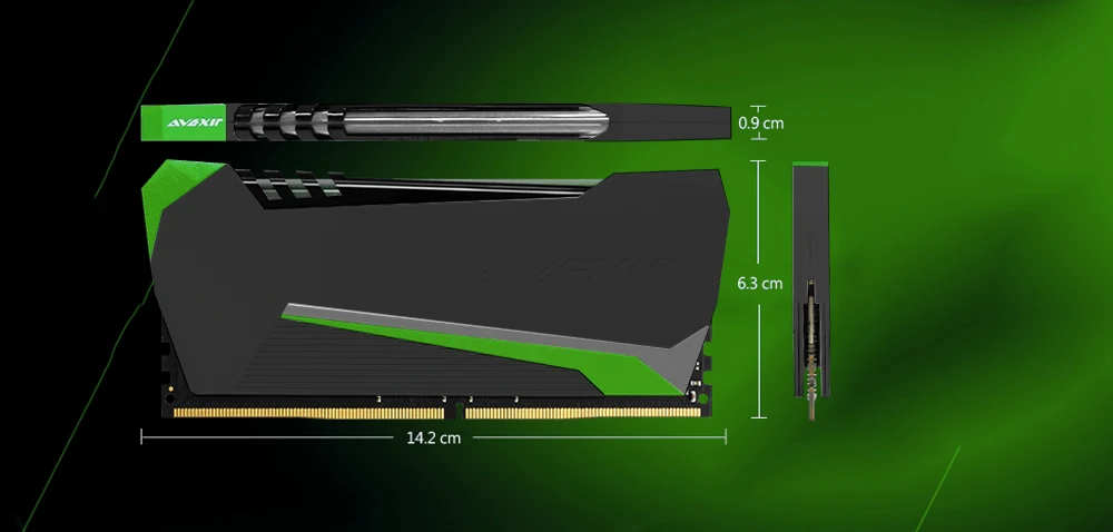 Оперативная память Avexir Green Raiden ddr4, 4 ГБ, 8 ГБ, 16 ГБ, Настольная Память dimm, 2666 МГц, 3000 МГц, 3200 МГц, для игр, с высокопроизводительной памятью