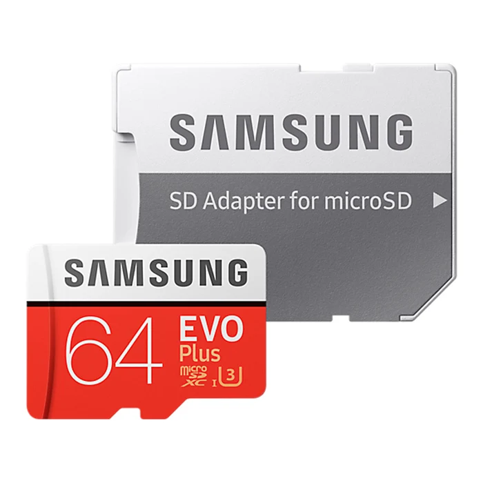 Карта памяти Samsung microSDXC EVO Plus 64Gb U3 60-100MBs
