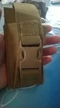 Bolsa táctica de una sola pistola, bolsa militar Molle, cuchillo, funda para linterna, Airsoft, caza, munición, Camuflaje, novedad