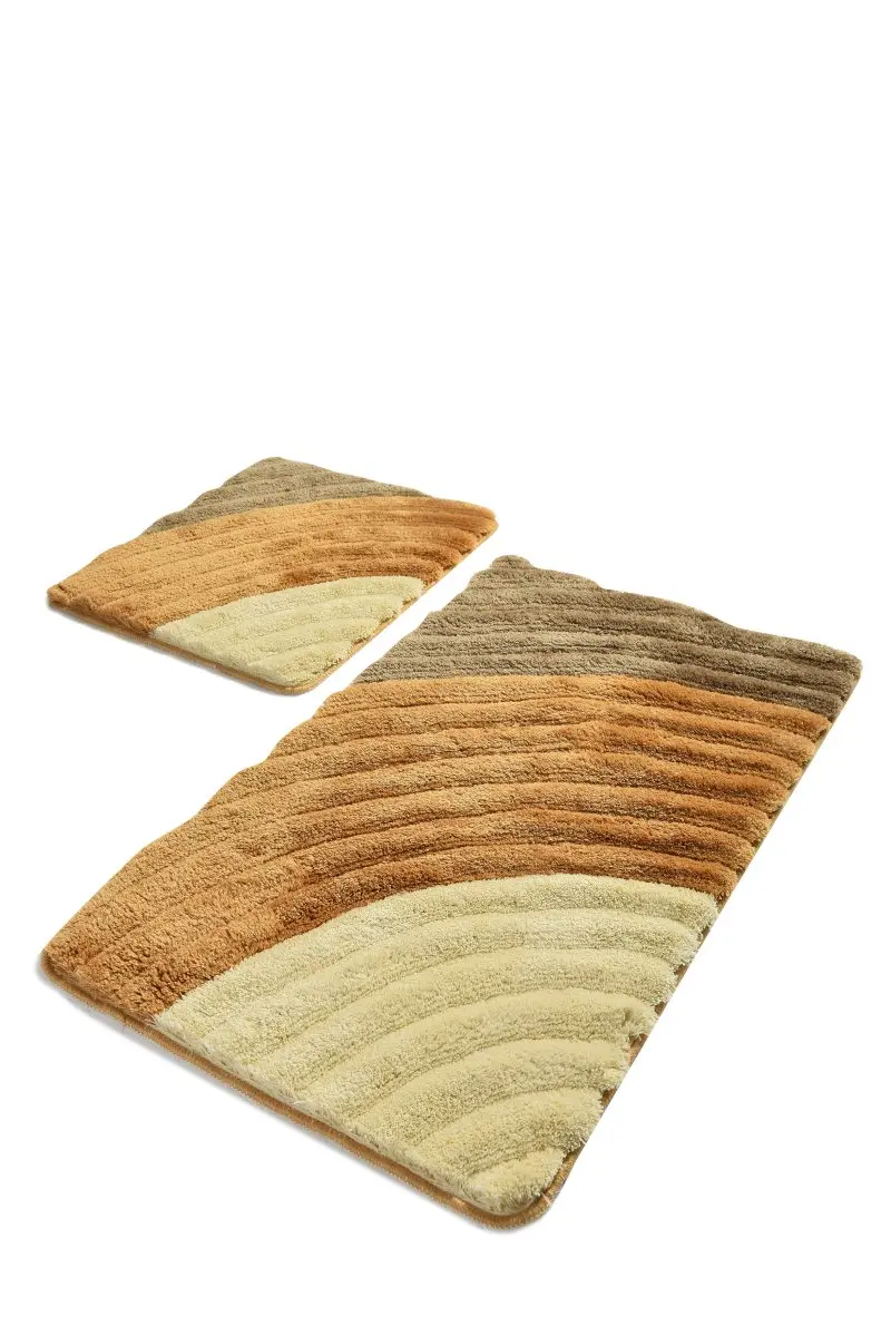 

Premium Quality Bath Mat | Mat Bath Mats Non Slip Anti Mould Mats | Decorative Bathroom 2 Pcs Well 60x100 cm-50x60 cm Mat