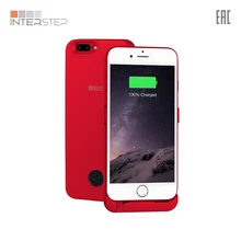 Чехол-аккумулятор INTERSTEP для iPhone 8P/7P/6Plus 5000мАч, красный