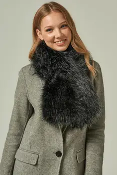 

12506 Black Fur Inside Snap On Weft