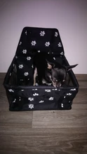 Bolsa de seguridad para perros, para el asiento del coche, impermeable, plegable, para transporte con seguridad de gatos y perros pequeños