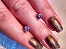 Pendientes redondos de circonia cúbica con diamante de imitación para mujer y niña, aretes de Plata de Ley 925, joyas coreanas, joyería 2021