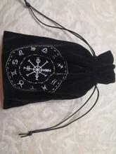 Bolsa de almacenamiento de Tarot de terciopelo, 12 Constelaciones, juego de mesa de cartas, Mini bolsa con cordones, juego de mesa