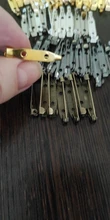 50 unids/lote 15 20 25 30 35 mm broche de Clip pines alfileres de seguridad broche ajustes en blanco Base para la fabricación de la joyería DIY suministros