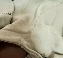 Sudadera con capucha para hombre y mujer, con estampado de letras reflectantes, bordada, de algodón, 100%