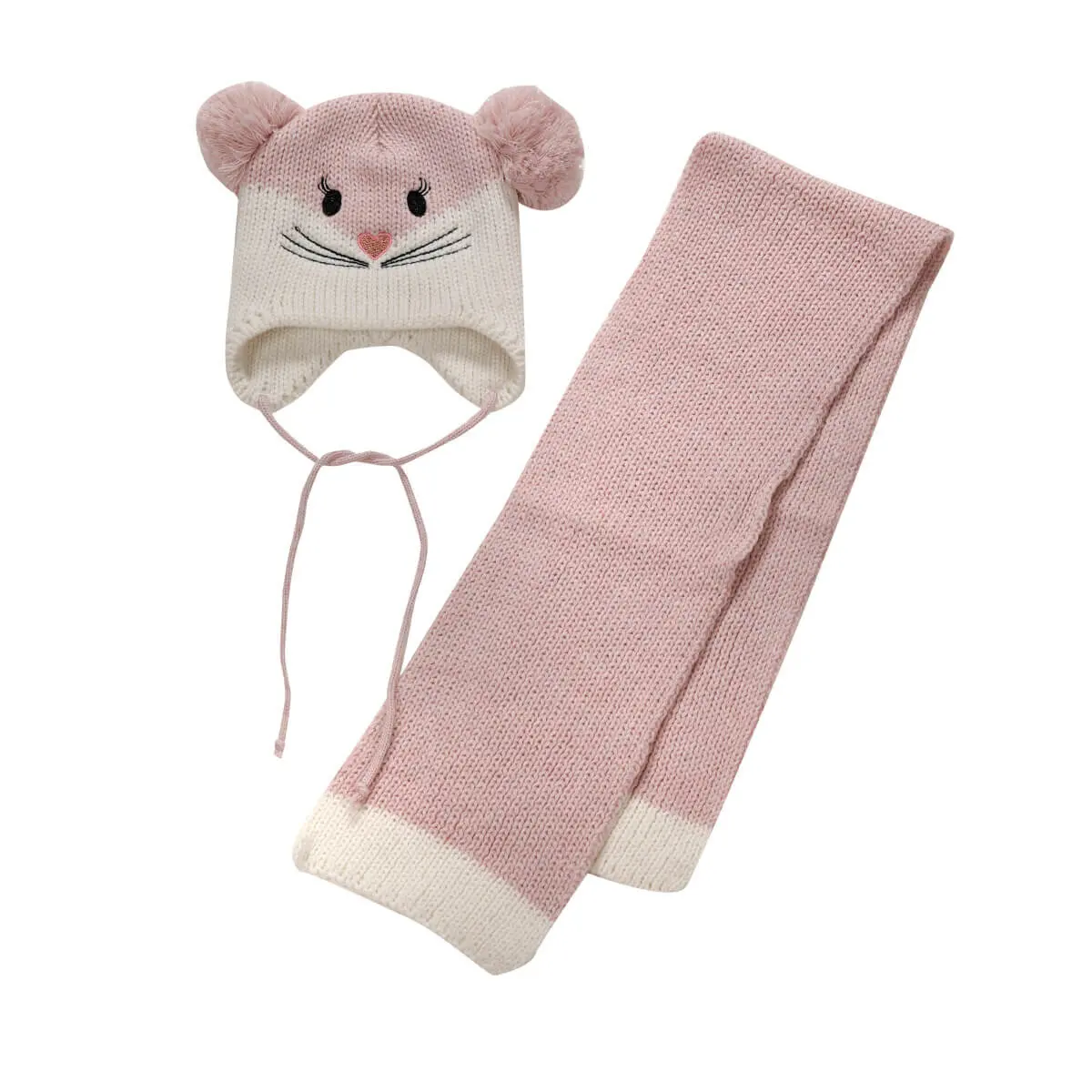 

FLO CATS TAKIM-G Pink Girl Children's Scarf/Beanie/Gloves I-Cool