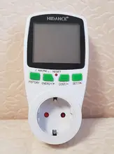 HiDANCE-medidores de potencia CA 220v, medidor de energía digital, medidor de vatios, UE, Analizador de toma de medición de coste de electricidad