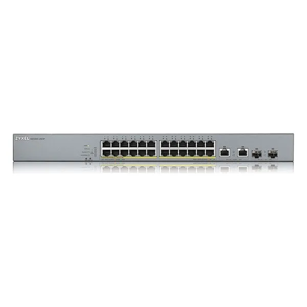 Коммутатор ZyXEL GS1350-26HP-EU0101F 24 Gb 375W 26 портов серый