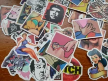 VANMAXX 50 Uds chicas pegatinas de grafiti calcomanía de vinilo a prueba de agua para casco para portátil equipaje de bicicleta