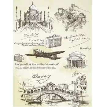 

Rice paper for Decoupage "" craft Premier "", A3, 25 g/m, "Travelling" "cp01444