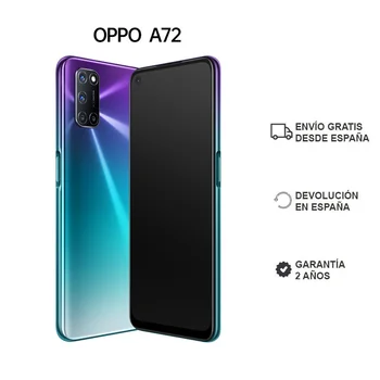 Перейти на Алиэкспресс и купить OPPO A72, объемом памяти 4 Гб/128 ГБ, смартфон, 6,5 дюймэкран, Двойные стереодинамики, 5000 мА/ч, батарея, ColorOS 7,1, 2 года гарантии