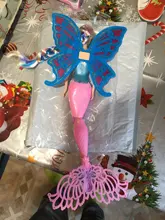 Muñeca de sirena de natación clásica para niñas, juguete de princesa con ala de mariposa, a la moda, gran oferta, regalos de Navidad, 2020