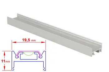 

Profile PVC wiring duct aluminum bar Led ceiling and pendant 1 meter