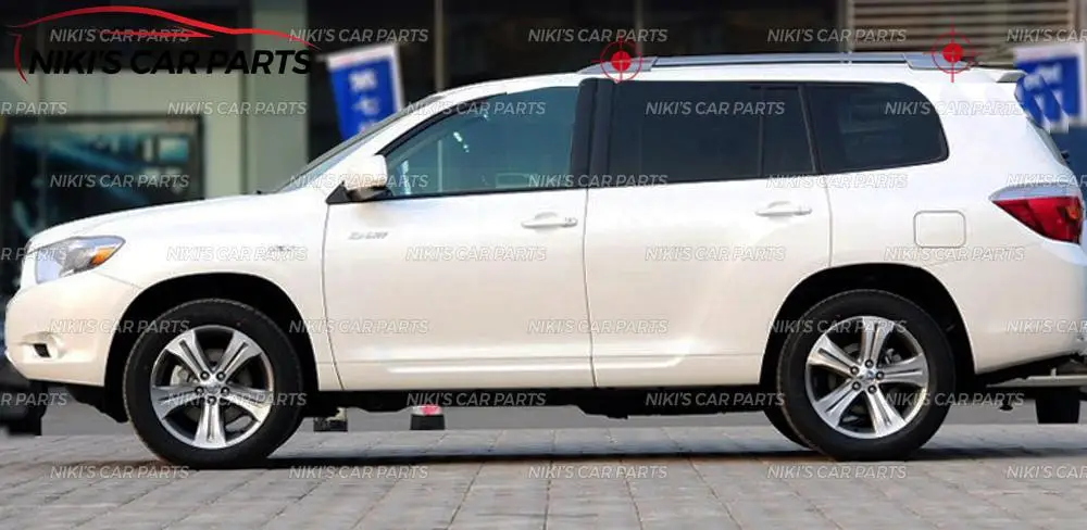 Боковые накладки на рейлинги для Toyota Highlander 2008-2013 на крышу рельсы пластиковая формовка из АБС 1 комплект/4 шт Отделка украшения Тюнинг Автомобиля