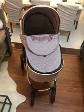 Cochecito De bebé multifuncional 3 en 1, carrito De bebé con paisaje alto, luz reclinable, plegable, diseño De cascarón De dos vías