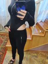Body Sexy de manga larga para mujer, mono ceñido con cremallera y cuello de pico, mono ceñido entallado para mujer, ropa de discoteca Sexy tipo Tanga