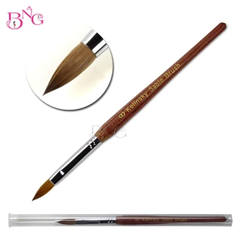 

100% Kolinsky Sable Wood Nail Art Brush Acrylic Powder UV Gel Polish Flower Painting Pen Carving Liquid Powder Manicure Tools