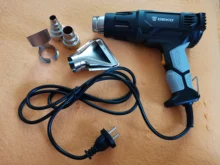 DEKO-pistola de calor eléctrica avanzada, 220V, 2000W, 2 temperaturas variables, con cuatro boquillas, accesorios, herramienta eléctrica