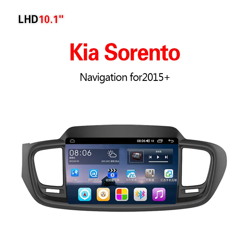 Lionet gps навигация для автомобиля Kia Sorento+ 10,1 дюймов LK1013Y - Размер экрана, дюймов: 4G 8core 4G32G