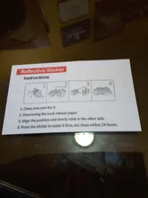 Cinta de advertencia reflectante para seguridad en bicicleta, 3M