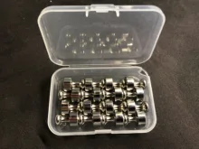 Proster-broches magnéticos de Metal de neodimio para oficina, 16 Uds., imán de acero inoxidable para nevera