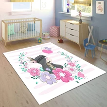 Else розовый цветочный цветок на богемном девушка 3d принт нескользящие микрофибры детская комната декоративные области ковер детский коврик