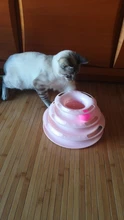 3 Levels Pet Cat Toy Tower Tracks Disc Interacitve Cat Toys Ball Training Amusement Plate