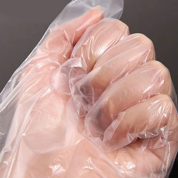 

100pcs/bag Food Plastic Gloves Disposable Gloves for Kitchen Restaurant BBQ Eco-friendly Food Gloves Fruit Vegetable Gloves