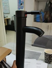 Basin Sink Faucet Mixers Mounted Deck Single-Hole-Tap Hot-Cold-Water-Tap Brass Bathroom