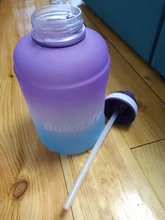 QuiFit-botella de agua de 3,78l, 2,2 L, 1,3 L, 128oz, galón, con pajita de plástico transparente, herramienta de gimnasio, jarra, taza deportiva gratis de BPA