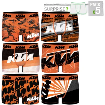 

KTM Boxers type boxer pack shocker's 5 units in various Colour for men