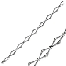 Серебряный 925 пробы Браслет из марказита