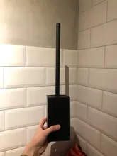 Toilet-Brush-Holder Bathroom-Products AUSWIND Black 304-Stainless-Steel Oiled Wall-Mount