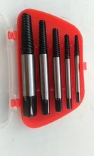 Extractor de tornillos, juego de guías de broca, Extractor de perno dañado, velocidad de eliminación, juego fácil, 5 uds.
