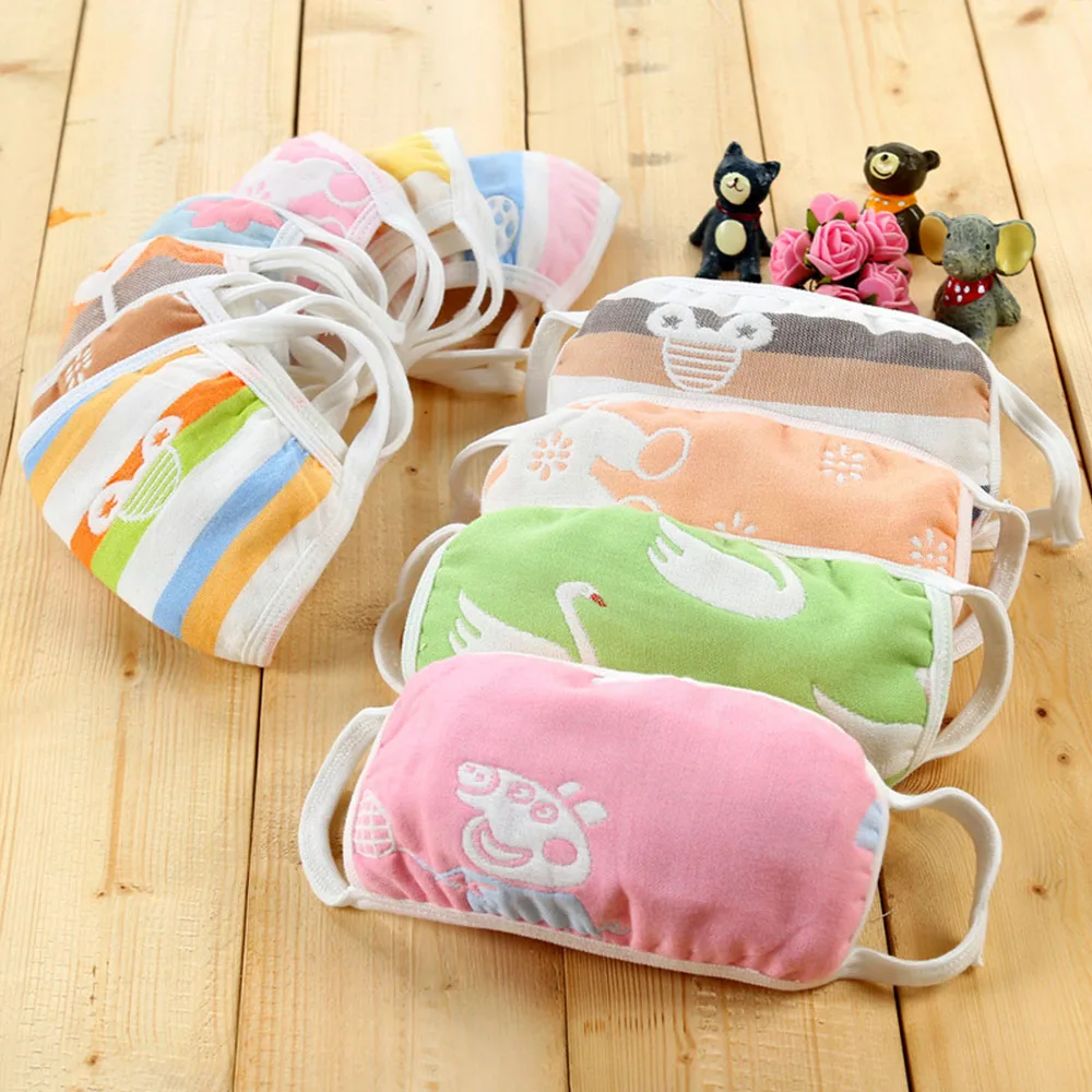 

10pcs Random PM2.5 Newborn Children Disposable Mask Face Mouth Mask Anti Exhaust Dust Sun Block Colorful Graphic Nonwoven mask