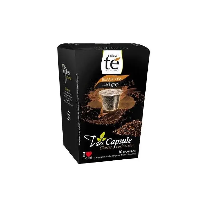Black tea EARL Gray, 10 capsules care Nespresso compatible tea
