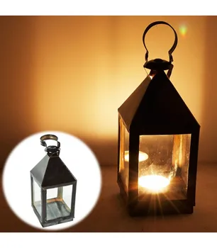 

Square Forged Lantern - Superior Quality - Handle - 33 cm