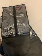 Bolsa de pelo negro Rosa Alileader con soporte de almacenamiento de peluca para pelucas, accesorios de peluca transparentes no tejidas, bolsa de almacenamiento para pelucas