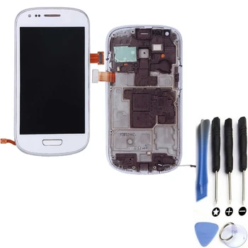 

Display For Samsung Galaxy S3 Mini | Color White | With Frame | A