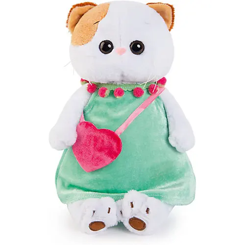 Мягкая игрушка Budi Basa Кошечка Ли-Ли в мятном платье с розовой сумочкой 27 см |