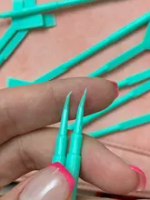 Barra de plástico para permanente de pestañas, 10 Uds., 2 vías, extensión de pestañas, pegamento caliente, cuchara Y forma de peine, cepillo de pestaña, rizador, aplicador