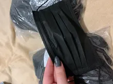 Mascarilla protectora desechable para adultos, máscara de 3 capas con filtro, no tejida, color negro, 10/50/200 Uds.