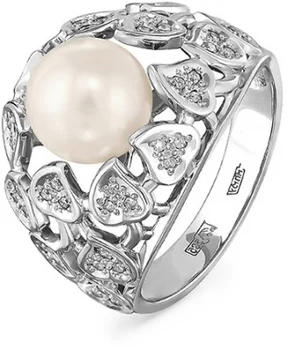 

Kabarovsky ring with pearls and diamonds in white gold